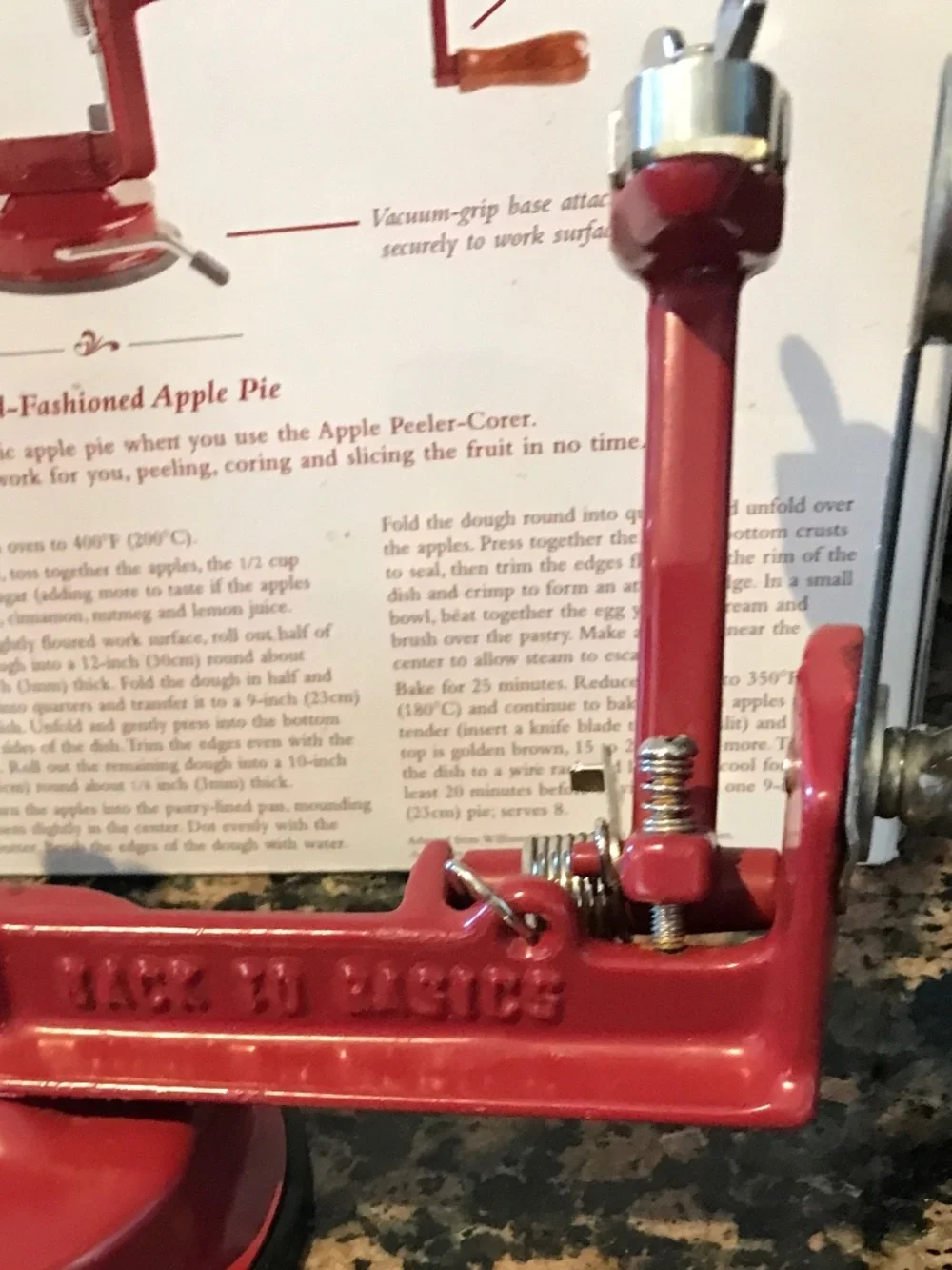 GRANDMACORE WILLIAMS SONOMA APPLE PEELER-CORER IN BOX